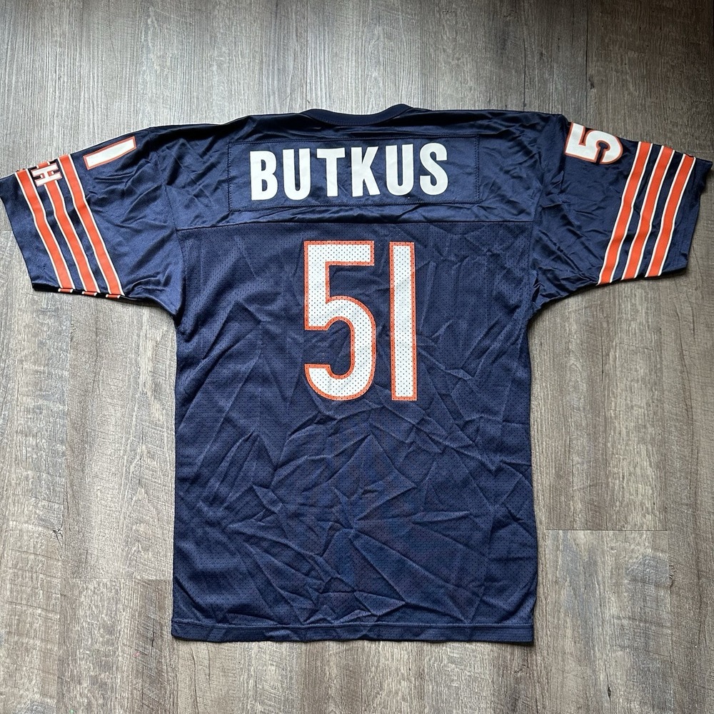 Vintage Champion CHICAGO BEARS JERSEY #51 Dick Butkus Sz 44 Made USA
